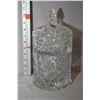 Image 1 : Shannon Irish crystal double decker biscuit barrel, 11" in height