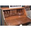 Image 2 : Mid 20th century mahogany drop front bureau with four serpentine drawers, fitted interior and ball a