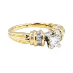 0.52 ctw Diamond Ring - 14KT Yellow Gold