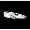 Image 1 : 0.50 ctw Diamond Three Stone Ring - 14KT White Gold