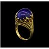 Image 4 : Lapis Ring - 14KT Yellow Gold