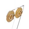 Image 2 : Chanel Gold CC Disc Clip On Earrings
