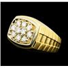 Image 1 : 1.00 ctw Diamond Ring - 14KT Yellow And White Gold