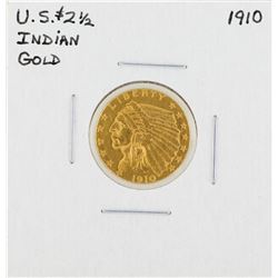 1910 $2 1/2 Indian Head Gold Coin