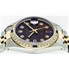 Image 6 : Rolex Two Tone Diamond and Sapphire DateJust Men's Watch