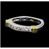 Image 1 : 0.35 ctw Diamond Ring - 14KT White and Yellow Gold