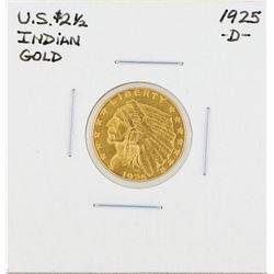 1925-D $2 1/2 Indian Head Gold Coin