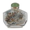 Image 2 : Large, Vintage Chinese Reverse Painted Snuff Bottle "Musical Gathering"