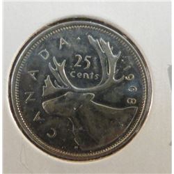 1968 Canadian 25 Cent Coin