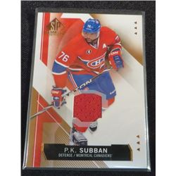 15-16 SP Game Used Copper Jerseys #18 P.K. Subban