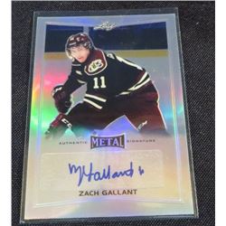 2015-16 Leaf Metal #BAZG1 Zach Gallant Auto