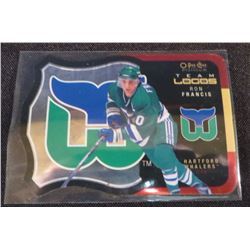 15-16 OPC Platinum Team Logo Die Cut Ron Francis