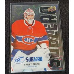 16-17 Upper Deck Ice Sub Zero #SZ40 Carey Price