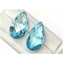 Natural Sky Blue Topaz Pair 15x7 MM - FL