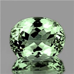 Natural Light Green Tea Amethyst 13.56 Cts - Flawless