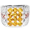 Image 1 : NATURAL AAA ORANGISH YELLOW CITRINE Ring