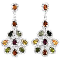 NATURAL MULTI COLOR TOURMALINE EARRING