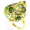 Image 1 : NATURAL CHROME DIOPSIDE PERIDOT TOURMALINE Ring