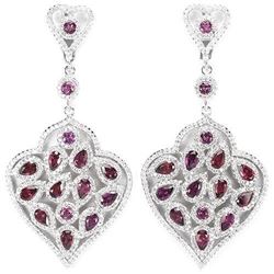 NATURAL PURPLE PINK RHODOLITE GARNET Earrings