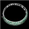 Image 2 : Natural  Rich Green Emerald 122 Carats Bangle