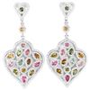 Image 1 : NATURAL MULTI COLOR TOURMALINE Earrings
