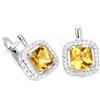 Image 1 : Natural Orangish Yellow Citrine Earrings
