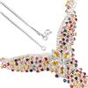 Image 3 : Natural Multi Color Sapphire Necklace