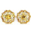 Image 1 : NATURAL ORANGISH YELLOW CITRINE Earrings