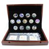 Image 1 : 2017 Canada $10 Celebrating Canada's 150th Anniversary Complete Fine Silver Coloured 13-coin Set in 