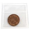Image 2 : 1916 Canada 1-cent ICCS Certified MS-64 Red. Near Full Red coin with attractive Mint Luster.