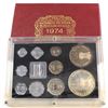 Image 1 : 1974 Republic of India 10-coin Proof Set with Original Packaging and COA.