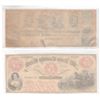 Image 2 : 2 x Remainder Obsolete Banknotes from 1800's USA. A $1 from the Millers Bank of Washtenaw and a $5 f