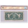 Image 2 : 1935 English $1.00 Note, BCS Certified VF-20. Comments of Minor Stains and Hole.