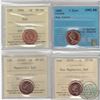 Image 1 : 1966 Canada 1-cent ICCS Certified MS-66 Red, 1969 CCCS Certified UNC-66 Red Cameo, 2006P Magnetic IC
