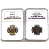 Image 1 : 1944-D USA 5-cent NGC Certified MS-65 5FS & 1966 USA SMS 5-cent NGC Certified UNC Details. 2pcs