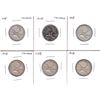 Image 1 : Estate Lot of 6x 1948 Canada 25-cent coins in VG to Fine Condition. 6pcs