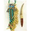 Image 6 : 3 Beaded Knife Sheaths