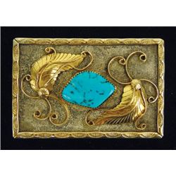 Navajo Silver & Gold Buckle