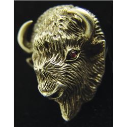 Silver Buffalo Bolo Tie Slide