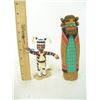 Image 3 : 2 Hopi Kachina Carvings