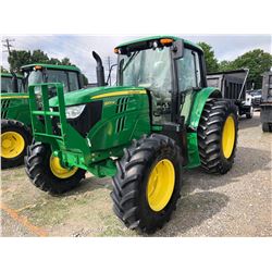 2014 JOHN DEERE 6105M FARM TRACTOR; VIN/SN:784724 - MFWD, 3 PTH, PTO, 3 HYD. REMOTES, ECAB W/ AC, 18