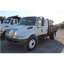 2011 INTERNATIONAL DURASTAR 4300 FLATBED DUMP TRUCK; VIN/SN:3HAJTSKL0BL385883 - S/A, CREW CAB, 300 H