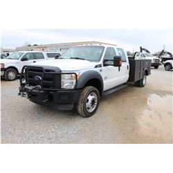 2013 FORD F550 SERVICE TRUCK; VIN/SN:1FD0WH5T4DEA51791 - 4X4, CREW CAB, V8 POWERSTROKE DIESEL, A/T, 