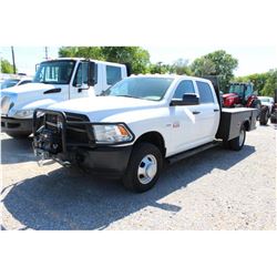 2012 DODGE 3500 SERVICE TRUCK; VIN/SN:3C7WDTCT1CG289186 - 4X4, CREW CAB, V8 GAS, A/T, AC, FRONT MTD.