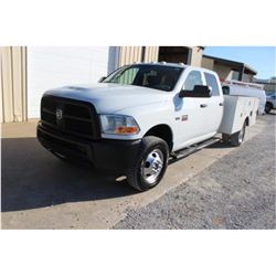 2012 DODGE 3500 SERVICE TRUCK; VIN/SN:3C7WDSCT6CG167983 - CREW CAB, V8 GAS, A/T, AC, OMAHA SERVICE B