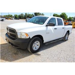 2015 DODGE 1500 PICKUP TRUCK; VIN/SN:1C6RR7KG2FS738449 - 4X4, CREW CAB, V6 GAS, A/T, AC, 56,699 HOUR