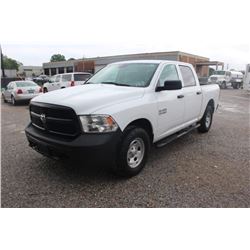 2015 DODGE 1500 PICKUP TRUCK; VIN/SN:1C6RR7KG7FS738737 - 4X4, CREW CAB, 58,132 MILES