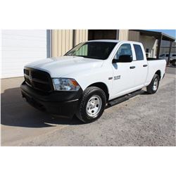 2015 DODGE 1500 PICKUP TRUCK; VIN/SN:1C6RR7FT1FS757758 - 4X4, EXT. CAB, V8 GAS, A/T, AC, 65,313 MILE