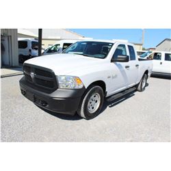 2015 DODGE 1500 PICKUP TRUCK; VIN/SN:1C6RR7FT0FS765351 - 4X4, EXT. CAB, V6 GAS, A/T, AC, 66,602 MILE