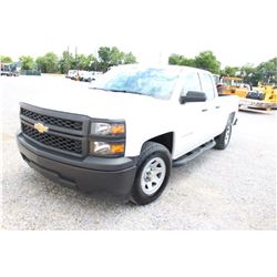 2015 CHEVROLET 1500 PICKUP TRUCK; VIN/SN:1GCRCPEC5FZ207627 - EXT. CAB, V8 GAS, A/T, AC, 52,665 MILES